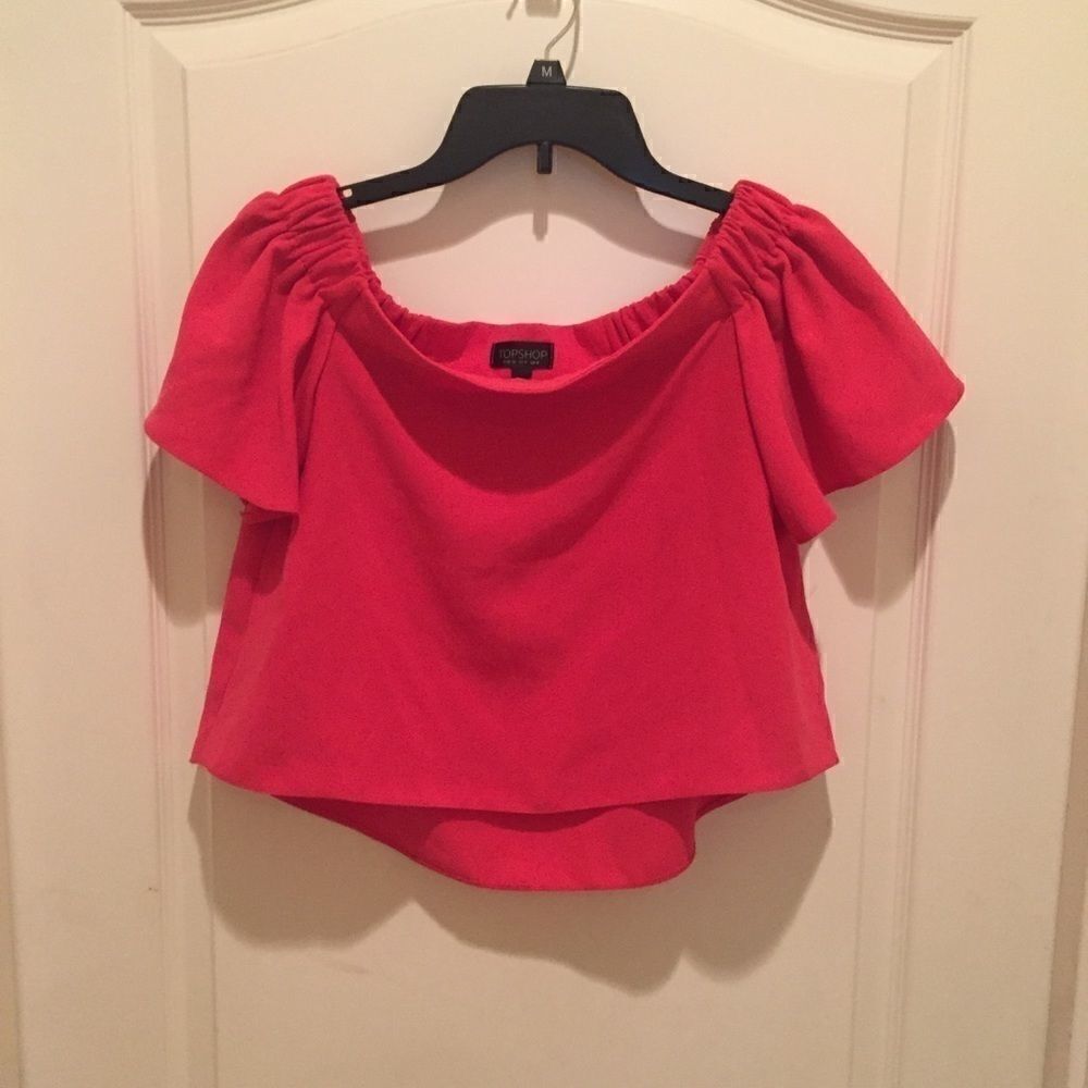 Topshop  Off the Shoulder Top Size 4